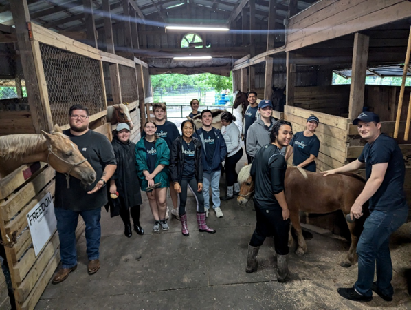 Stellar Bank ODP team volunteering at Special Cheers